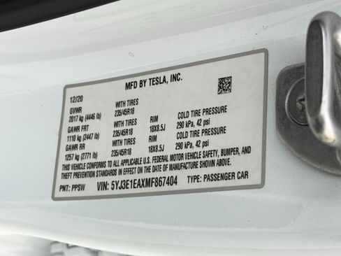 Used 2021 Tesla Model 3 Standard Range Plus image 46