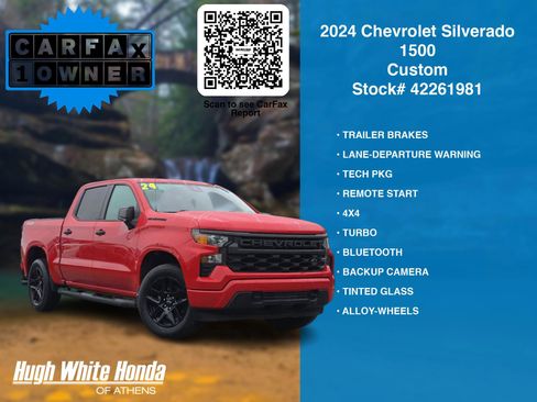 Used 2024 Chevrolet Silverado 1500 Custom w/ Rally Edition AWD/4WD image 6