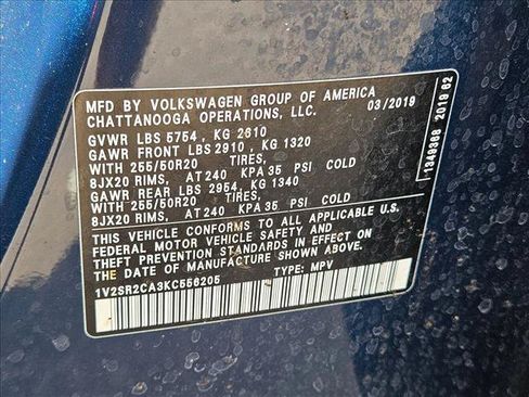 Used 2019 Volkswagen Atlas SEL R-Line FWD image 15