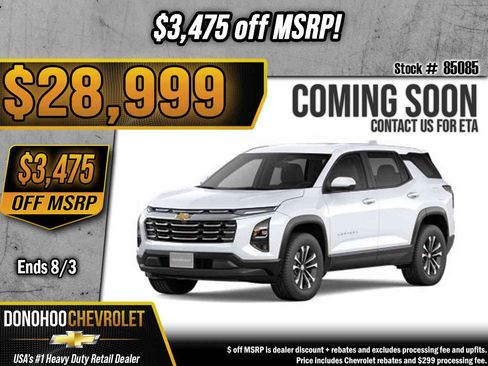 New 2027 Chevrolet Equinox LT w/ Safety and Technology Package FWD image 1