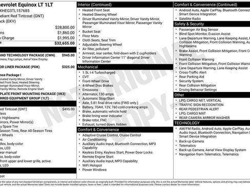Used 2026 Chevrolet Equinox LT w/ Safety and Technology Package FWD image 1