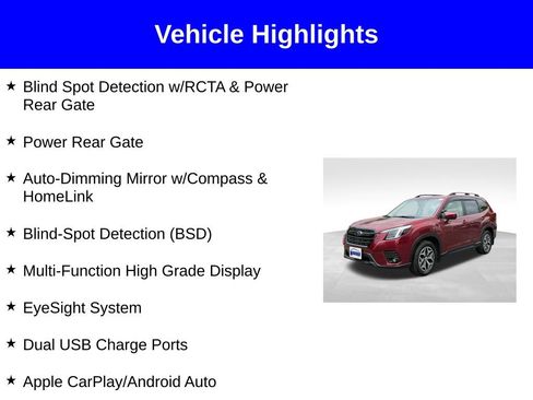 Certified 2024 Subaru Forester Premium AWD/4WD image 2