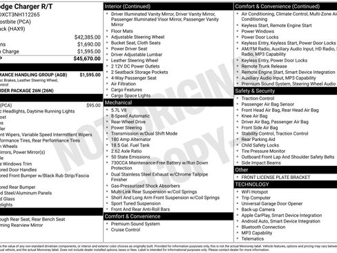 Used 2022 Dodge Charger R/T w/ Performance Handling Group image 16