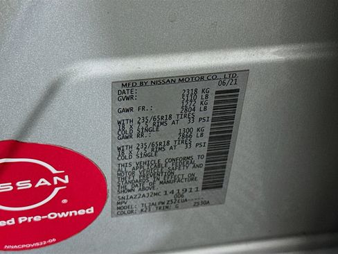 Used 2021 Nissan Murano S FWD image 38