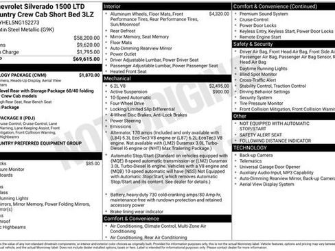 Used 2022 Chevrolet Silverado 1500 High Country w/ Technology Package image 26