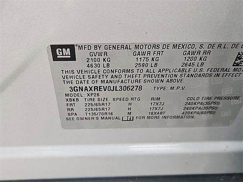 Used 2018 Chevrolet Equinox LS w/ LPO, Cargo Package image 15