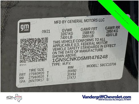 Used 2021 Chevrolet Tahoe LT RWD image 25