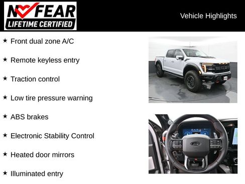 Used 2025 Ford F150 Raptor w/ Equipment Group 803A Raptor R AWD/4WD image 2
