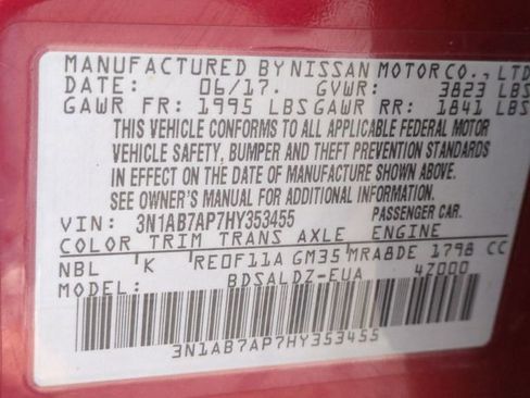 Used 2017 Nissan Sentra SV w/ Driver's Assist Package image 34