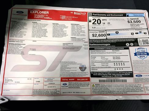 Used 2025 Ford Explorer ST w/ Sun And Sound Package AWD/4WD image 22