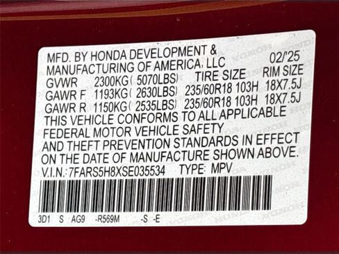 Certified 2025 Honda CR-V Sport-L image 37