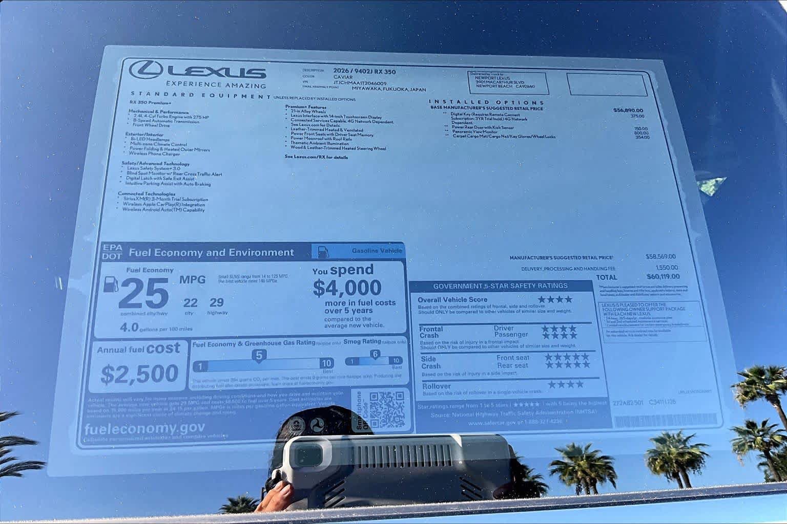 New 2026 Lexus RX 350 Premium Plus FWD image 22