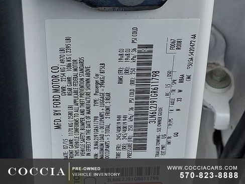 Used 2016 Lincoln MKZ AWD w/ Equipment Group 300A Reserve image 26