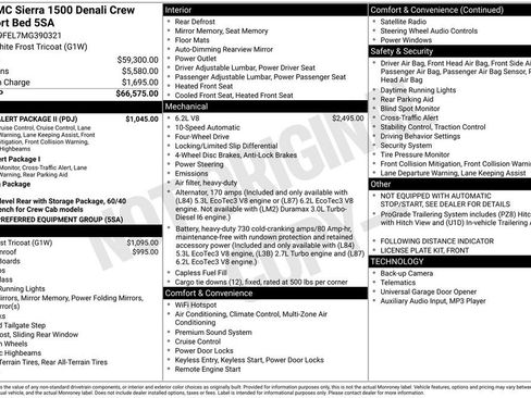 Used 2021 GMC Sierra 1500 Denali w/ Driver Alert Package II image 42