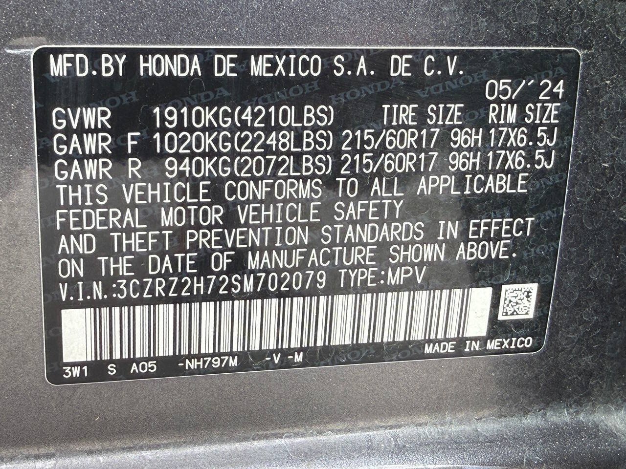 Used 2025 Honda HR-V EX-L image 42