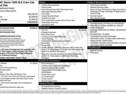 Used 2019 GMC Sierra 1500 SLE w/ SLE Value Package RWD image 2