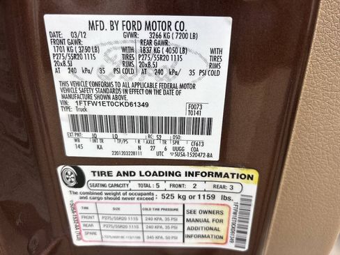 Used 2012 Ford F150 King Ranch AWD/4WD image 12