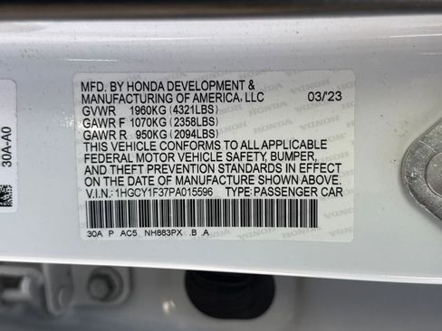 Certified 2023 Honda Accord EX image 24