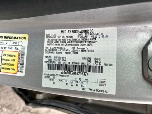 Used 2015 Ford Fusion Titanium image 12