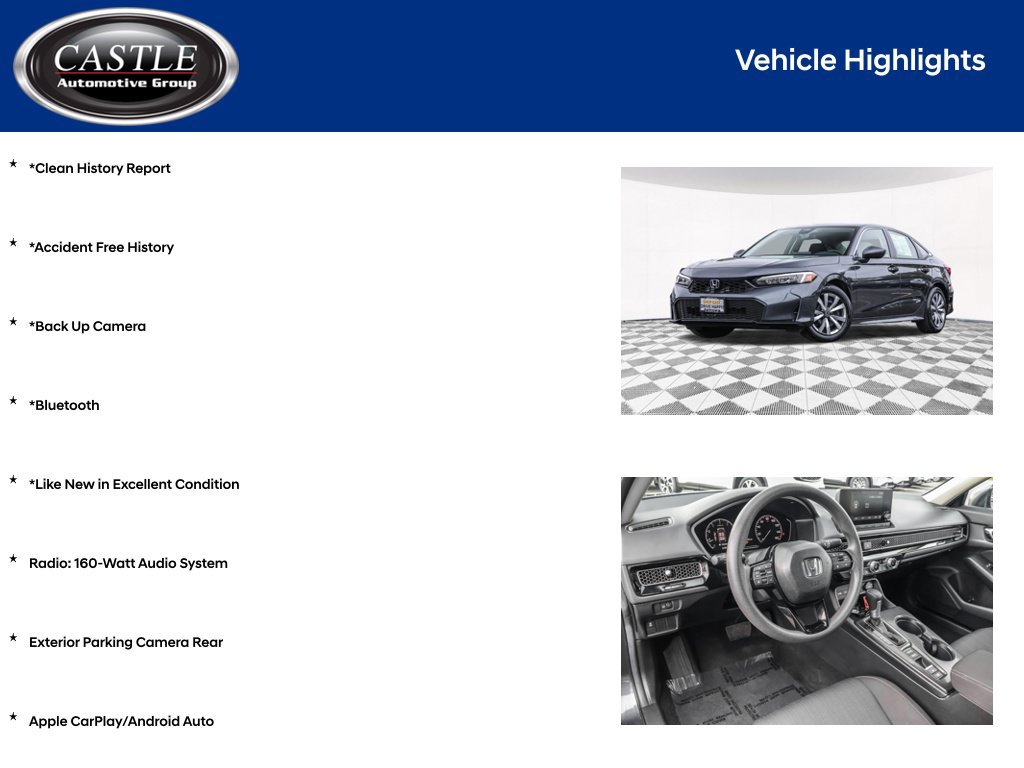 Used 2025 Honda Civic LX image 3