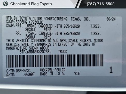 Used 2024 Toyota Tundra Limited image 24