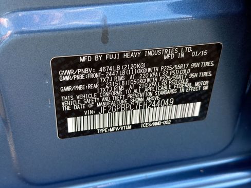 Used 2015 Subaru Crosstrek Touring image 37