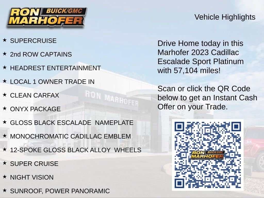 Used 2023 Cadillac Escalade Sport Platinum w/ LPO, ONYX Package AWD/4WD image 15