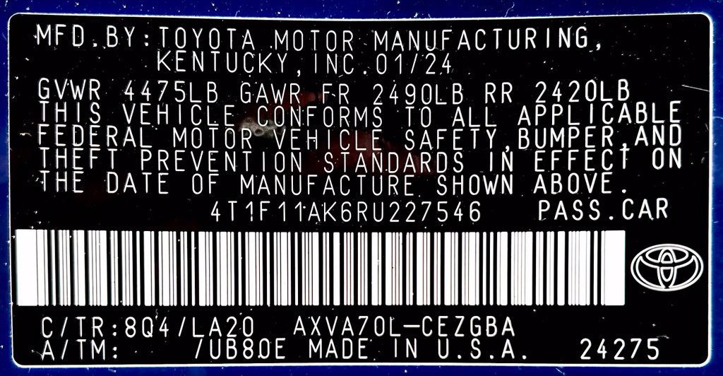Certified 2024 Toyota Camry XLE w/ Cold Weather Package FWD image 24