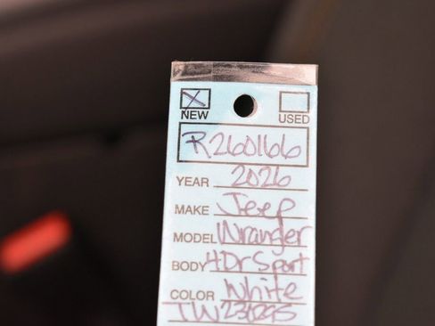 New 2026 Jeep Wrangler Sport AWD/4WD image 35