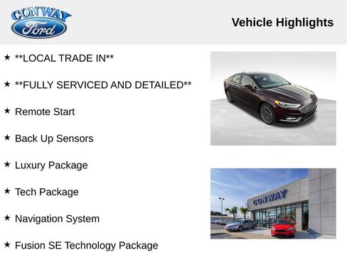 Used 2017 Ford Fusion SE w/ Fusion SE Technology Package image 8