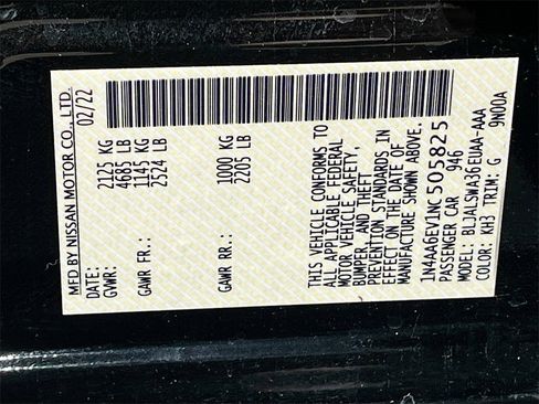 Used 2022 Nissan Maxima SR w/ Sport Mat Group image 33