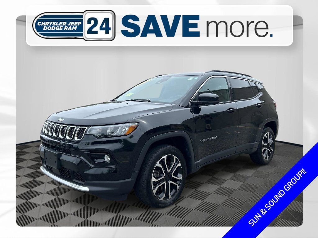 Certified 2023 Jeep Compass Limited w/ Sun and Sound Group AWD/4WD 360° Tour