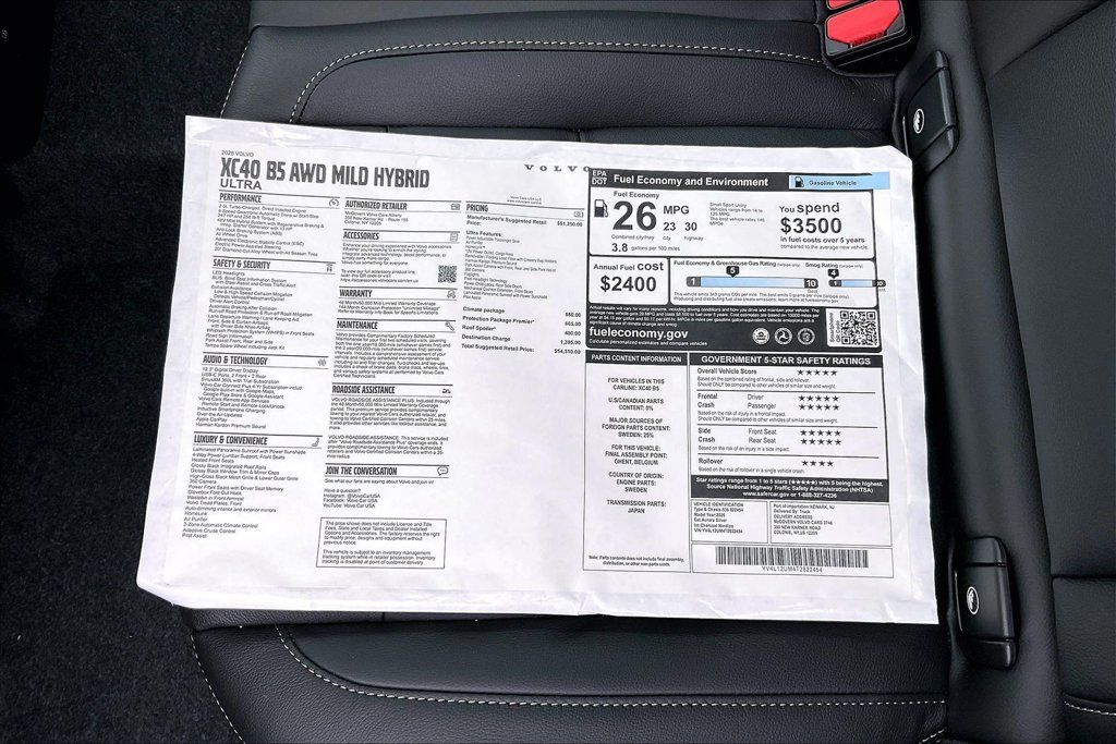 New 2026 Volvo XC40 B5 Ultra w/ Protection Package Premier AWD/4WD image 15