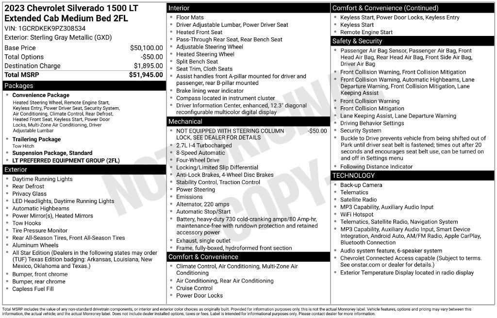 Used 2023 Chevrolet Silverado 1500 LT AWD/4WD image 11