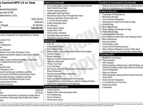 Used 2023 Kia Carnival LX FWD image 31