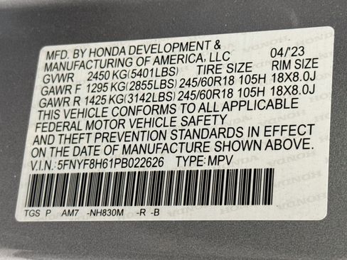 Certified 2023 Honda Passport TrailSport image 32