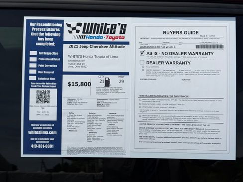 Used 2021 Jeep Cherokee Latitude Plus AWD/4WD image 30