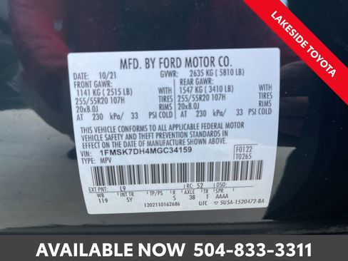 Used 2021 Ford Explorer XLT w/ Equipment Group 202A image 37