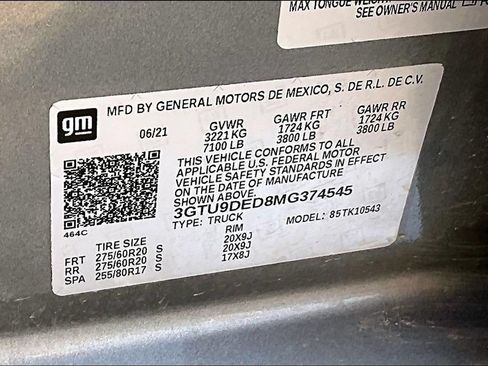 Used 2021 GMC Sierra 1500 SLT AWD/4WD image 18
