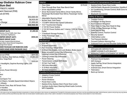 New 2026 Jeep Gladiator Rubicon w/ Safety Group image 6