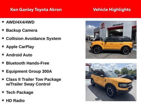 Used 2022 Ford Bronco Sport Outer Banks w/ Tech Package AWD/4WD image 2