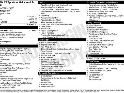 Used 2023 BMW X3 sDrive30i w/ Premium Package RWD image 6
