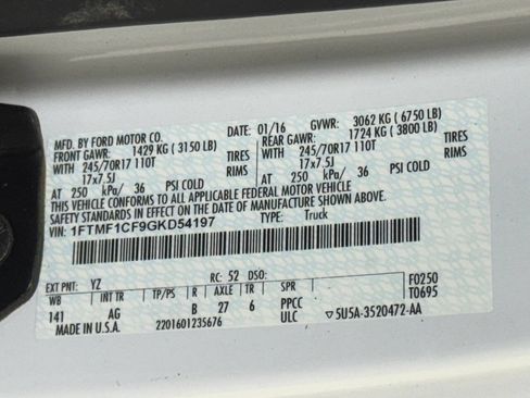 Used 2016 Ford F150 XL w/ Equipment Group 101A Mid RWD image 68