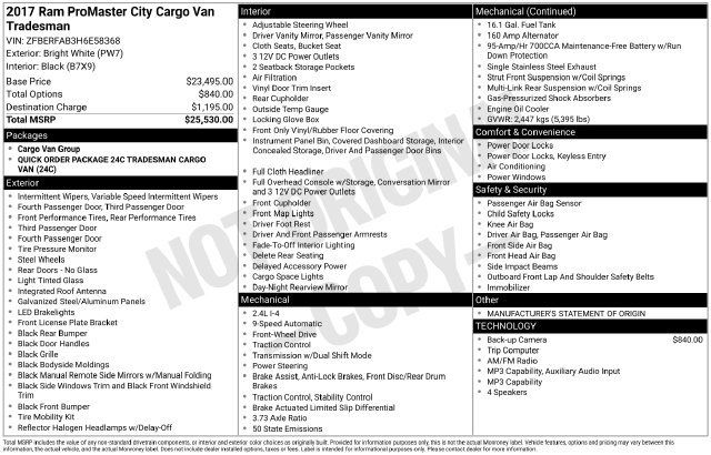 Used 2017 RAM ProMaster City Tradesman FWD image 3
