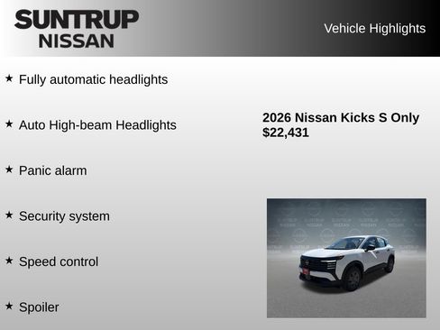Used 2026 Nissan Kicks S FWD image 38