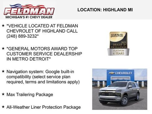 New 2026 Chevrolet Tahoe LT w/ Comfort Package image 3