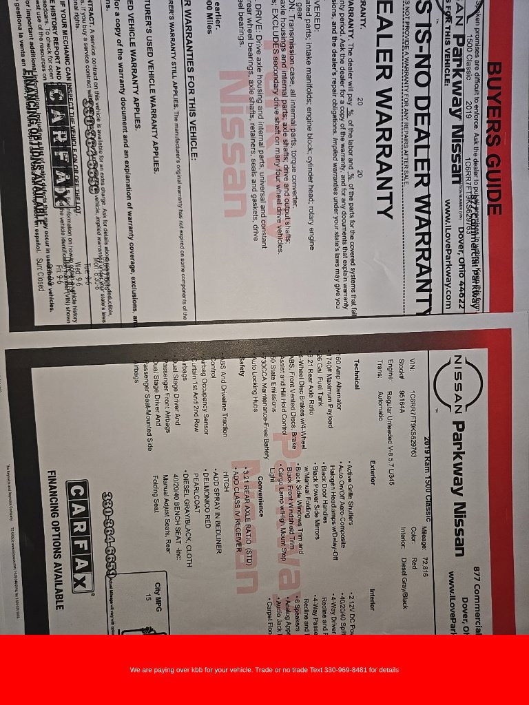 Used 2019 RAM 1500 Express w/ Express Value Package AWD/4WD image 42