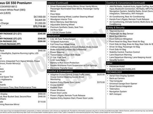 Used 2024 Lexus GX 550 w/ Accessory Package (Z1) image 30