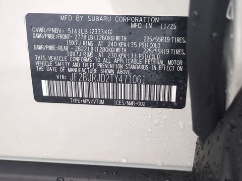 New 2026 Subaru Outback Touring XT image 36