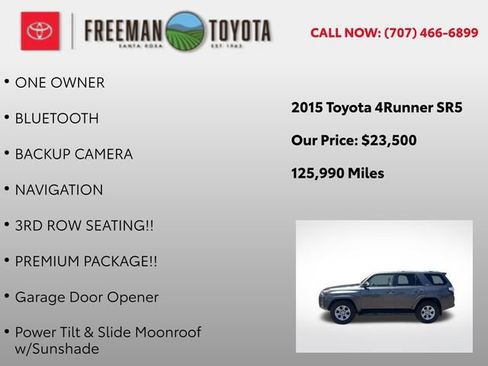 Used 2015 Toyota 4Runner SR5 Premium RWD image 9